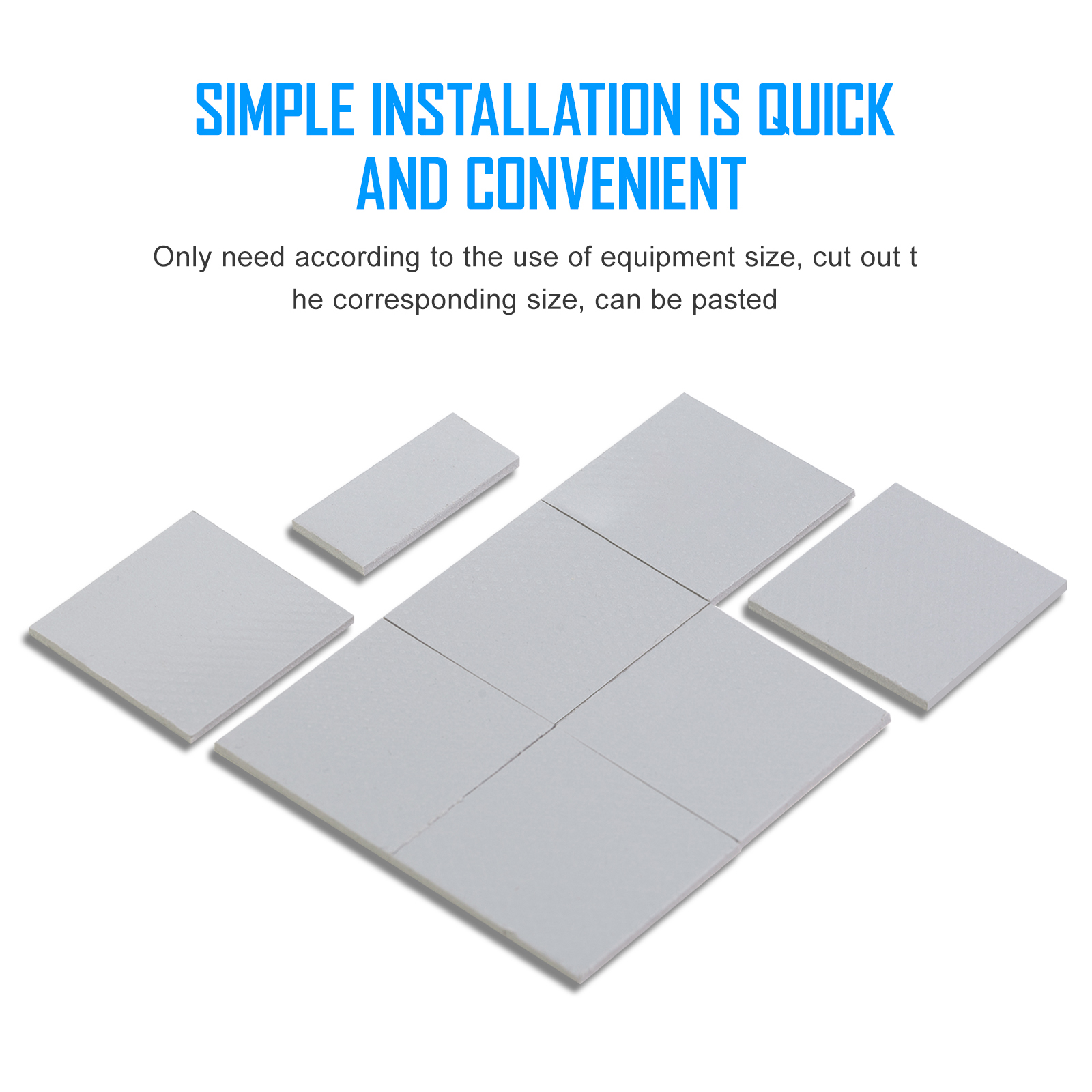 Zezzio Thermal Pad conductivity 14.8W/MK for CPU GPU Motherboard Mining